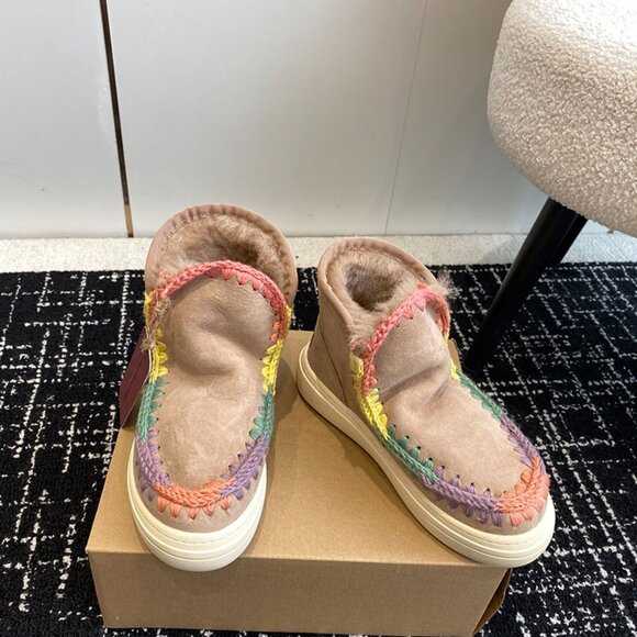 Mou Eskimo Mini Series Ethnic Round-Toe Women's Snow Boots - Picture 3 of 9